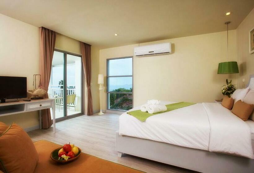 디럭스 룸 바다 전망, Bandara On Sea, Rayong