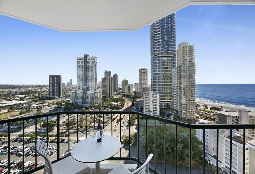 إستوديو قياسى, Ocean View 2 Bed Studio In The Heart Of Surfers