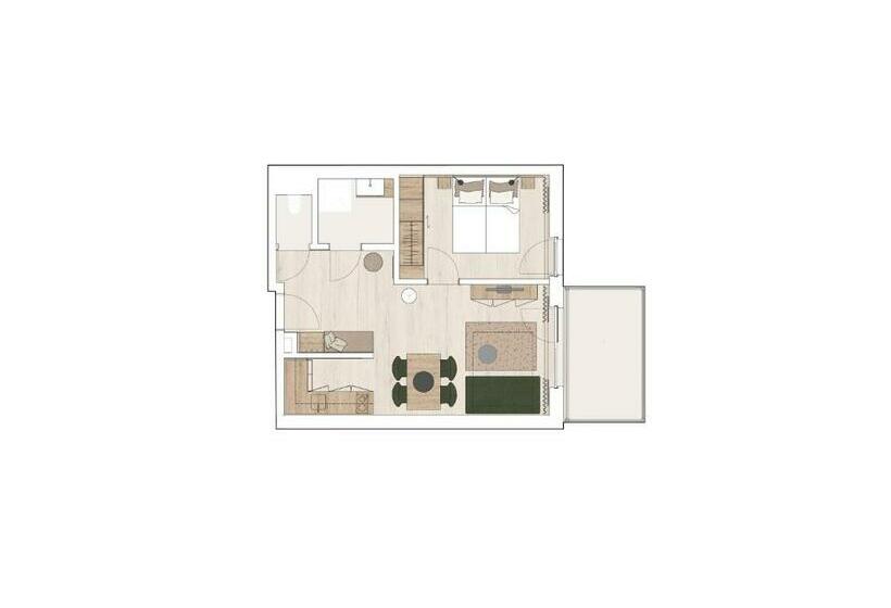 Апартаменты 1 Спальня, Aparthotel Bad Radkersburg