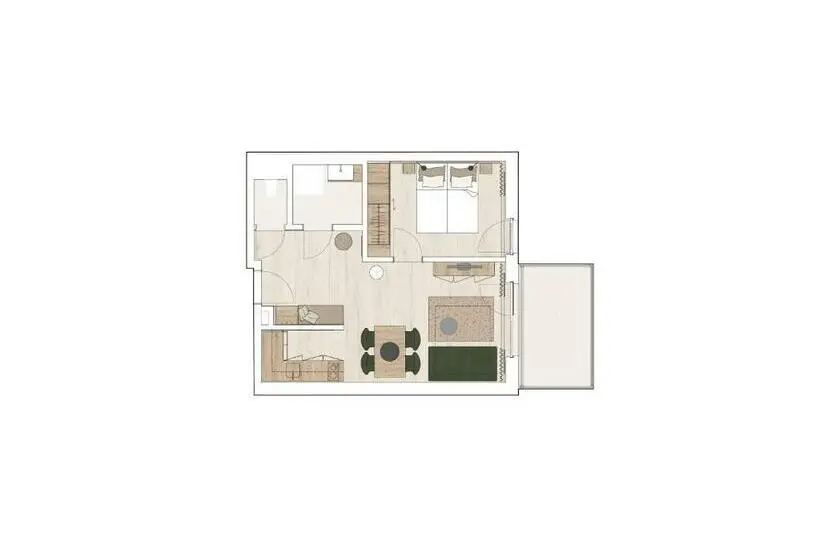 １ベッドルームアパートメント, Aparthotel Bad Radkersburg