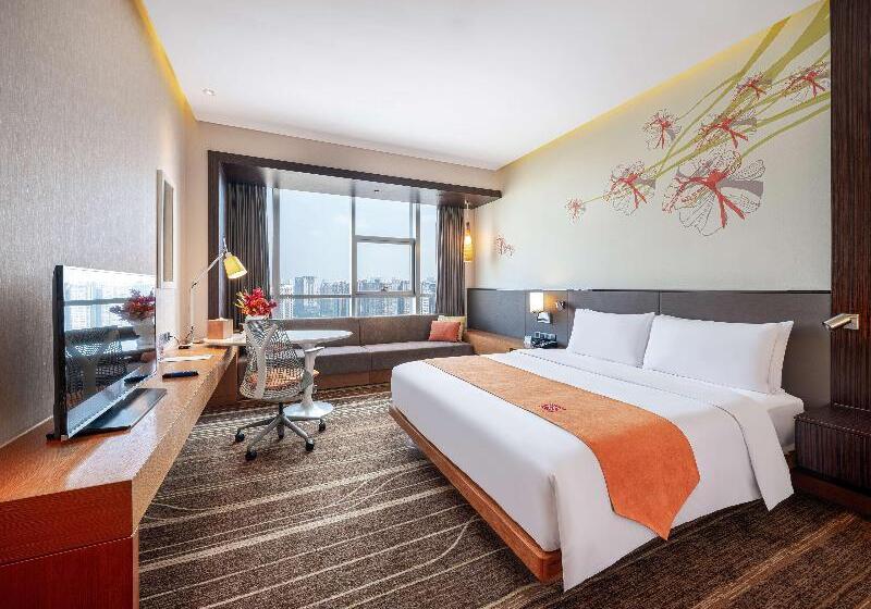 اتاق لوکس با تخت بزرگ, Hilton Garden Inn Chengdu Huayang