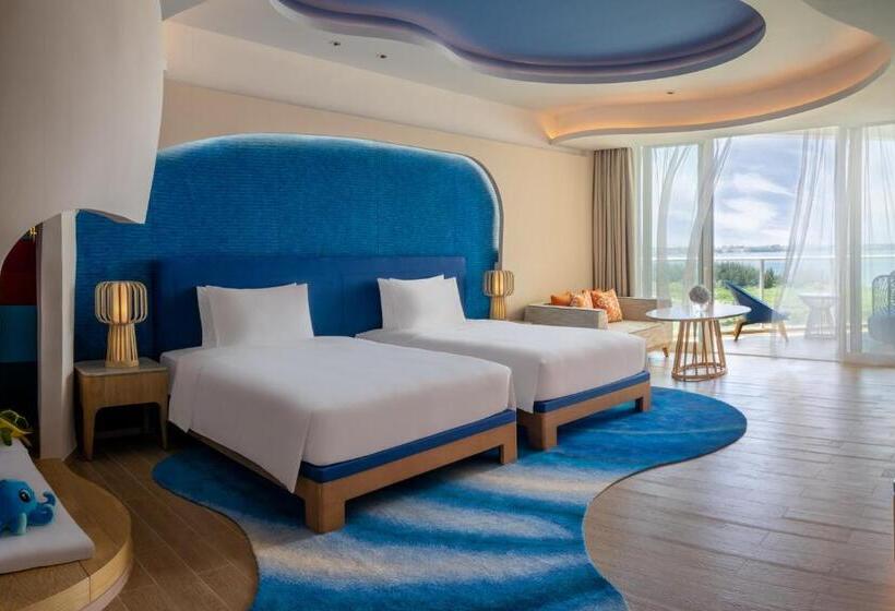חדר משפחתי נוף לים, Hyatt Regency Hainan Ocean Paradise Resort