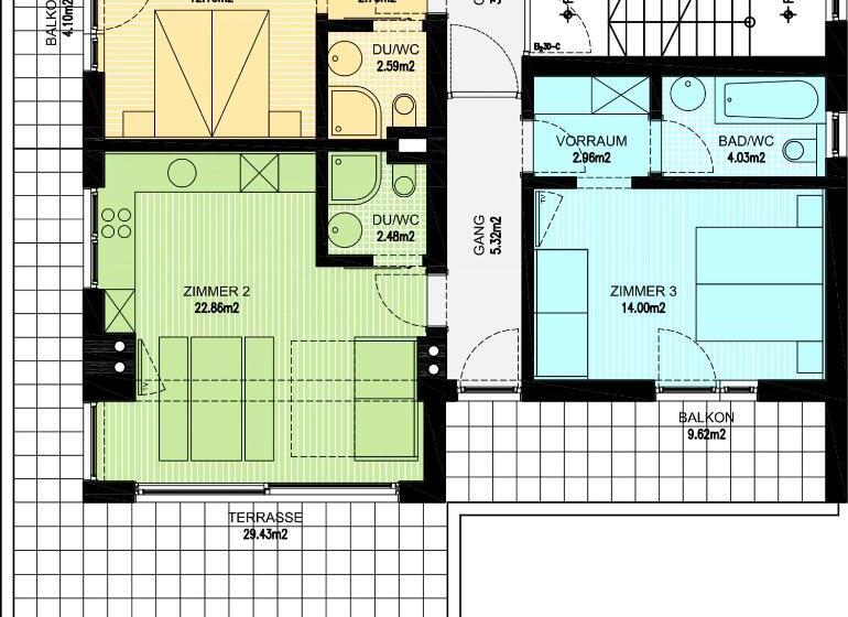 آپارتمان 1 خوابه با تراس, Pension Gulla   Ferienhaus Appartements B&b