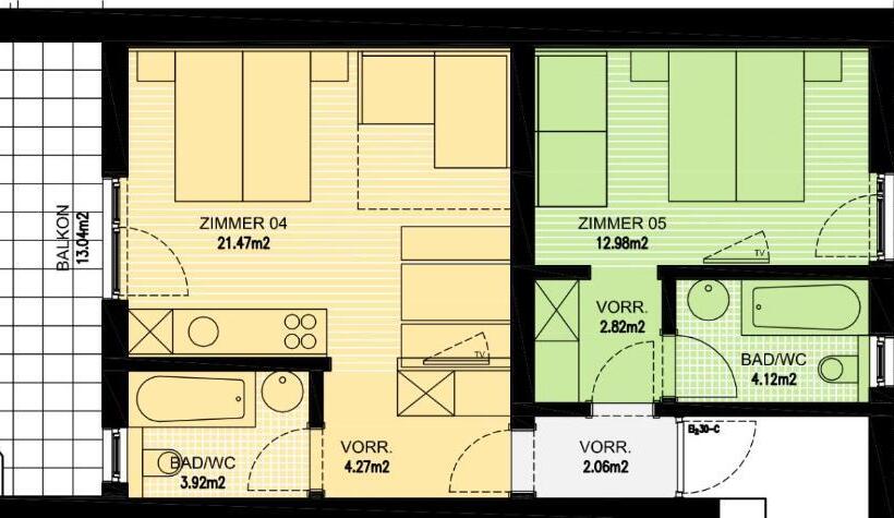 آپارتمان 1 خوابه با چشمانداز, Pension Gulla   Ferienhaus Appartements B&b