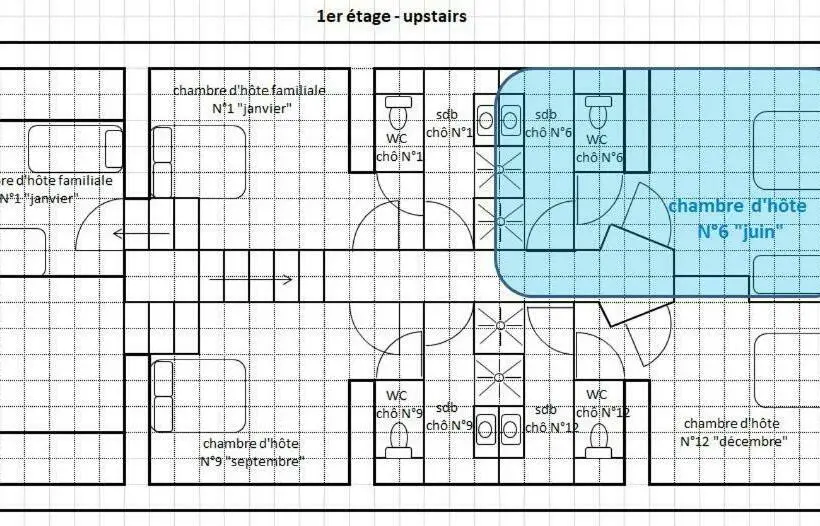 スタンダードトリプルルーム, Chambres D Hôtes Les Arondelles
