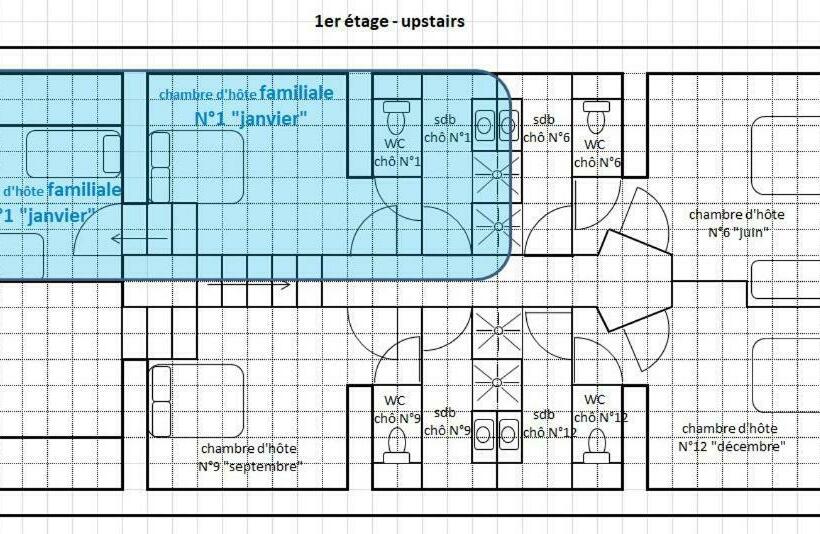 スイート（家族用）, Chambres D Hôtes Les Arondelles
