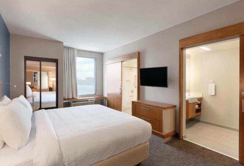 带大床的标准工作室, Springhill Suites By Marriott Houston Northwest