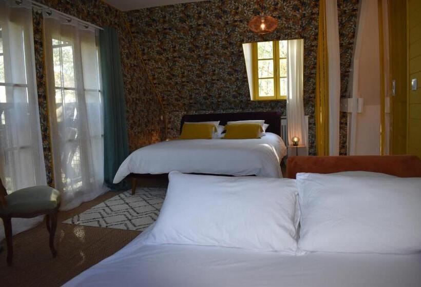 家庭房带园景, La Maison Des Champs , Chambres D Hotes , Receptions