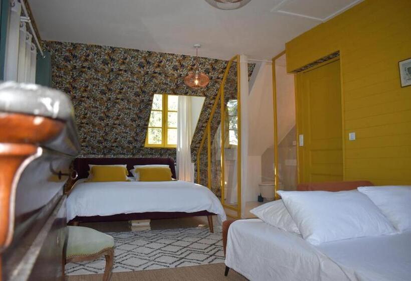 家庭房带园景, La Maison Des Champs , Chambres D Hotes , Receptions