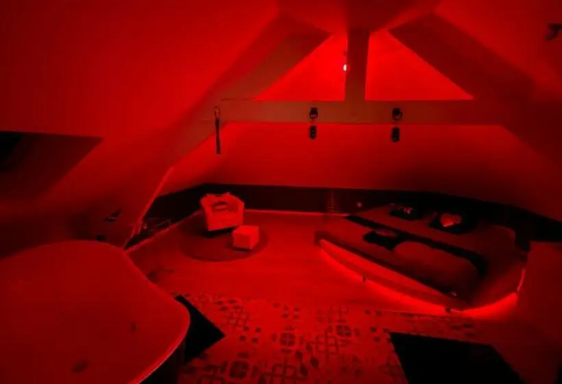 キングサイズベッドのデラックススイート, Redroom Loveroom Chambre Spa Privative Insolite Thème 50 Nuances De Grey