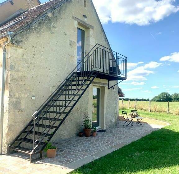 חדר סטנדרט עם מרפסת, La Maison Vivante, Chambres D Hotes Au Coeur Du Perche