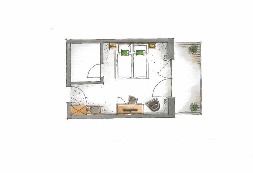 Номер Стандарт с Балконом, Pflugwirts Hotel Und Gasthaus