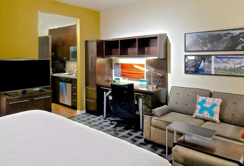 キングサイドベッドのスタンダードワンルーム, Towneplace Suites By Marriott Anchorage Midtown