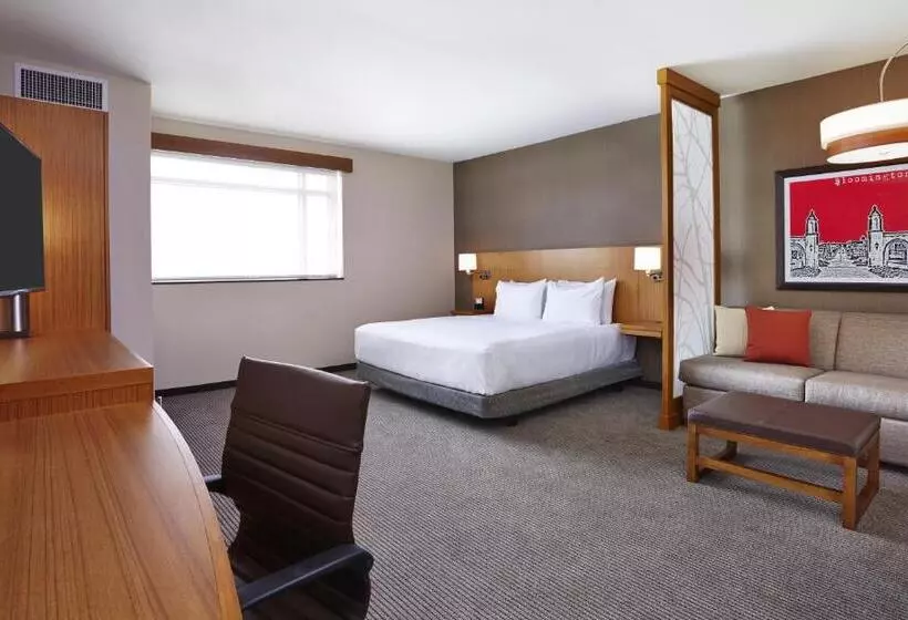 身障者適用キングサイズベッドルーム, Hyatt Place Bloomington Indiana
