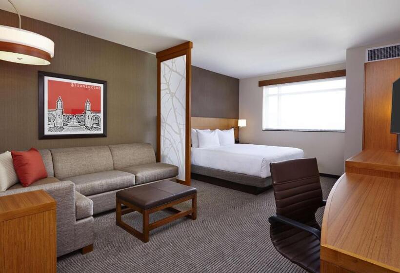 身障者適用キングサイズベッドルーム, Hyatt Place Bloomington Indiana