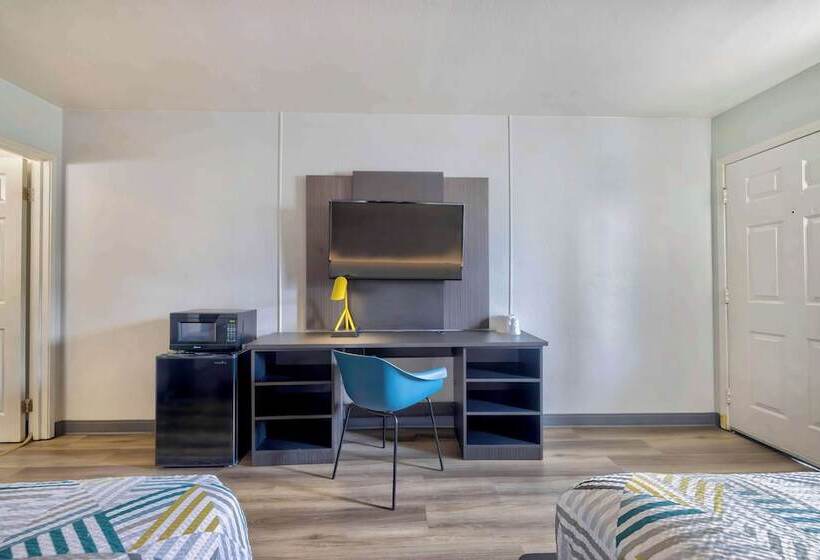 غرفه قياسيه سريرين مزدوجين, Motel 6villa Park, Il  Chicago West