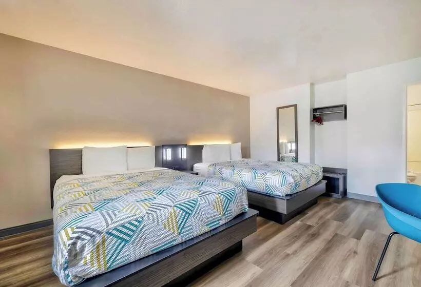 Standard-huone 2 Parivuodetta, Motel 6villa Park, Il Chicago West