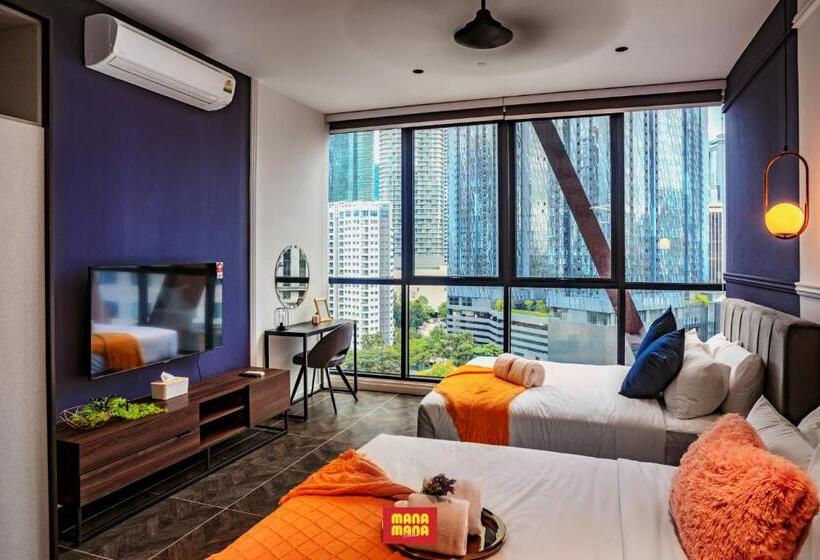 استودیوی استاندارد با تخت دو نفره بزرگ, Mana Mana Suites At Scarletz Klcc