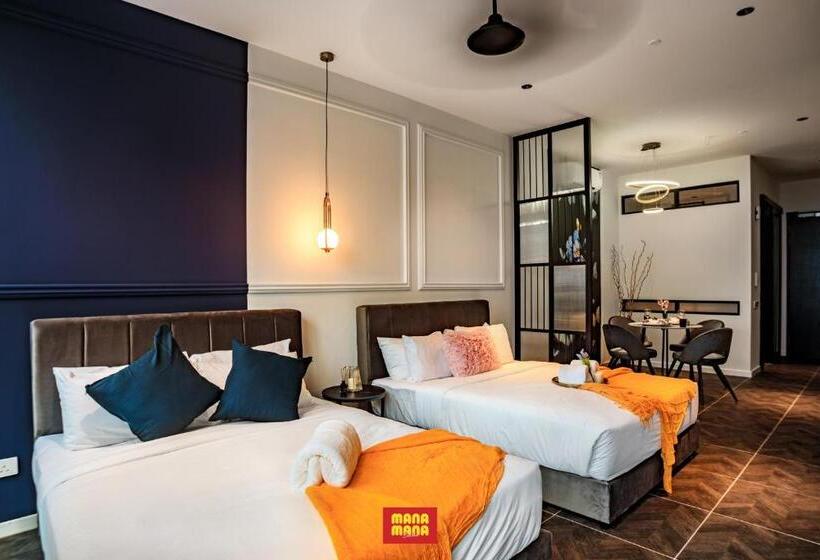 استودیوی استاندارد با تخت دو نفره بزرگ, Mana Mana Suites At Scarletz Klcc