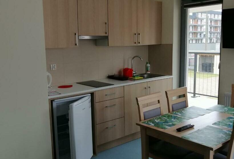 شقة غرفة نوم واحدة مزودة بشُرفة, Ośrodek Wczasowy Medyk Pum