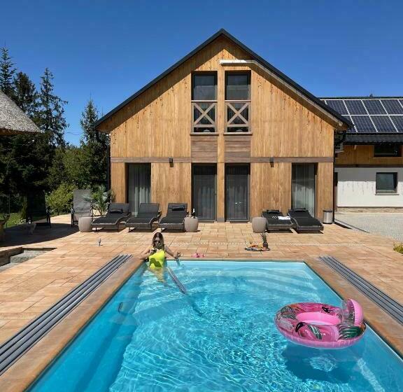 シャレー1寝室, Rezydencja Spisz Dom 12 Osób, Podgrzewany Basen, Sauna, Jacuzzi  Velo Czorsztyn, Niedzica