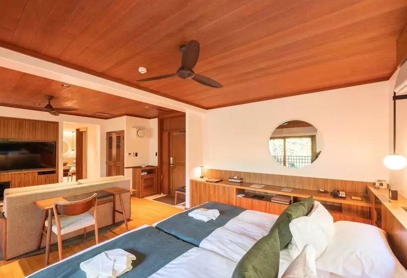 Villa 1 Makuuhuone, Sankara Hotel & Spa Yakushima