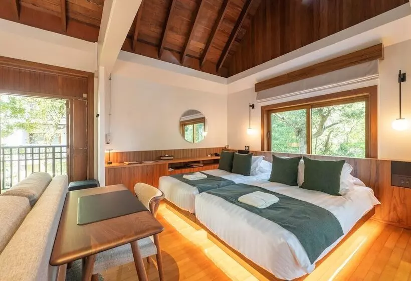 Villa 1 Makuuhuone, Sankara Hotel & Spa Yakushima