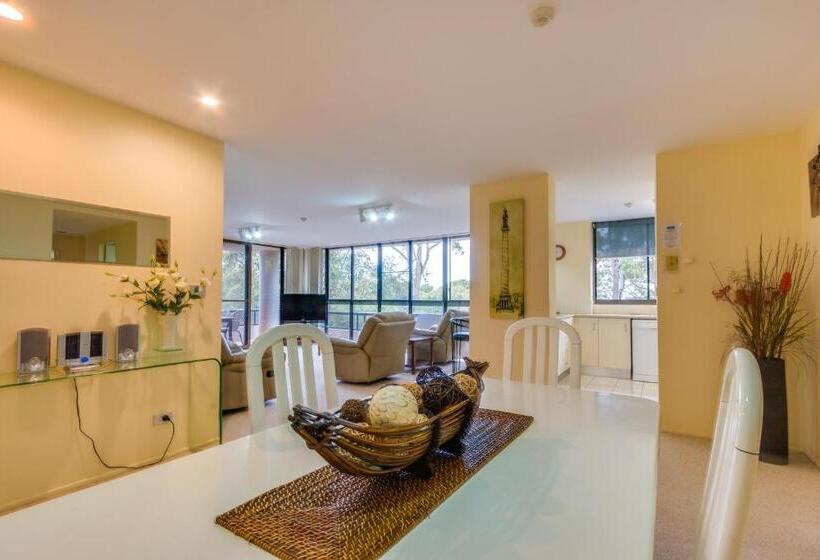 庭の見える１ベッドルームアパートメント, Pacific Towers Beach Resort