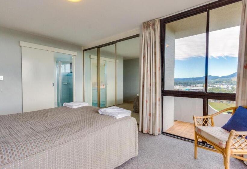 プレミアムアパートメント、1ベッドルーム 、オーシャンビュー, Pacific Towers Beach Resort