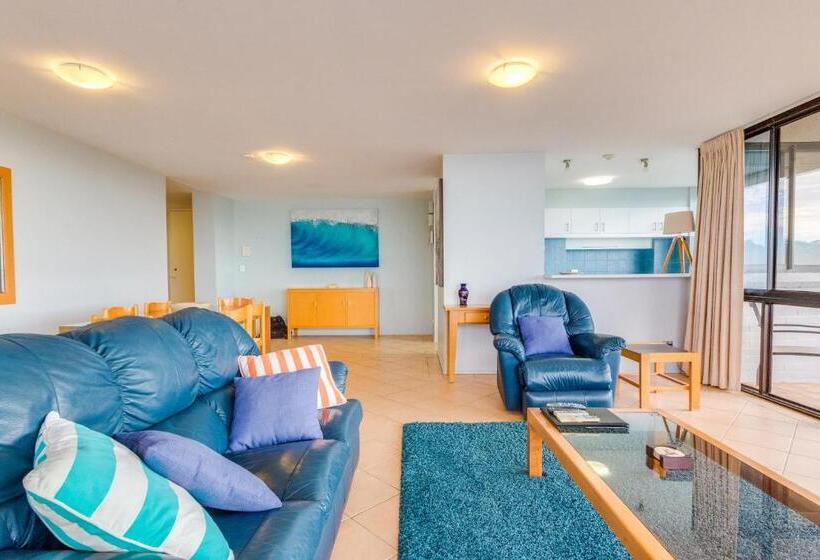 プレミアムアパートメント、1ベッドルーム 、オーシャンビュー, Pacific Towers Beach Resort