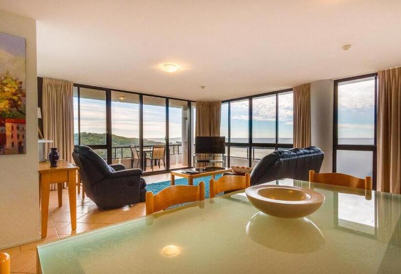 プレミアムアパートメント、1ベッドルーム 、オーシャンビュー, Pacific Towers Beach Resort