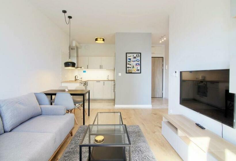 דירה בת חדר שינה 1 עם מרפסת, Apartments In   Podgórna