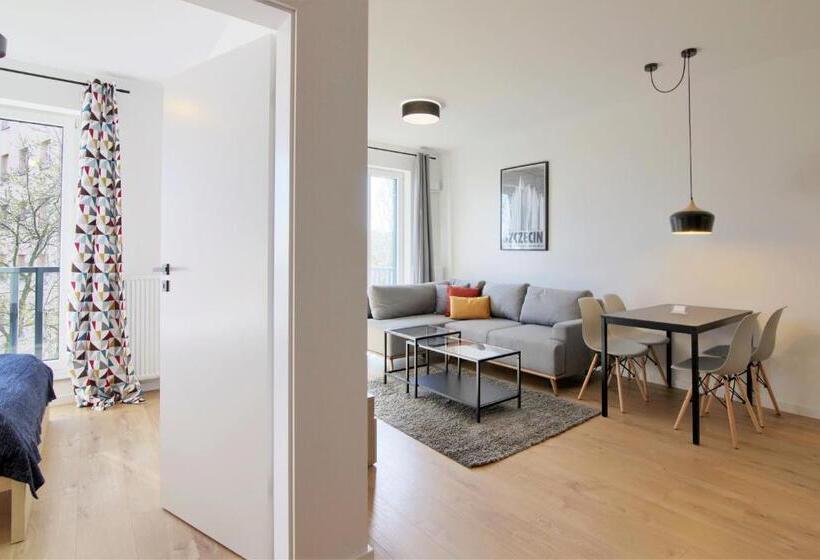 Апартаменты 1 Спальня с Балконом, Apartments In   Podgórna