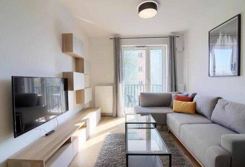 דירה בת חדר שינה 1 עם מרפסת, Apartments In   Podgórna