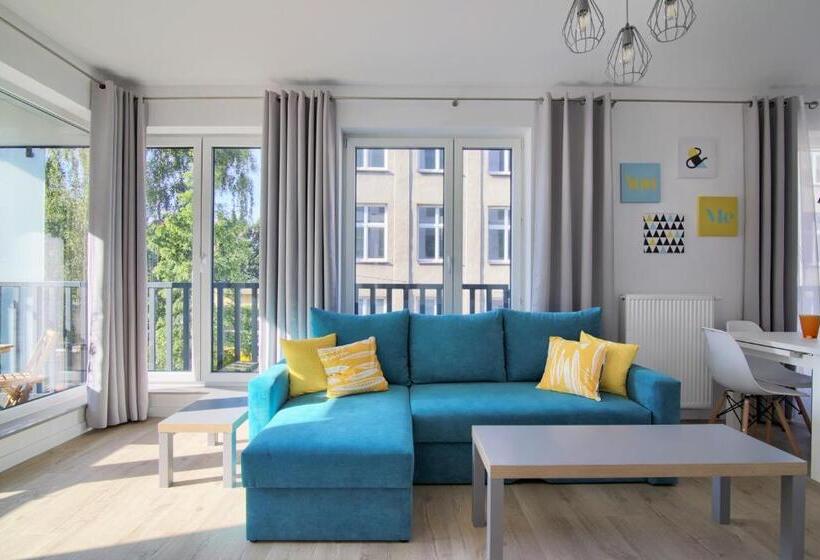 דירה בת חדר שינה 1 עם מרפסת, Apartments In   Podgórna