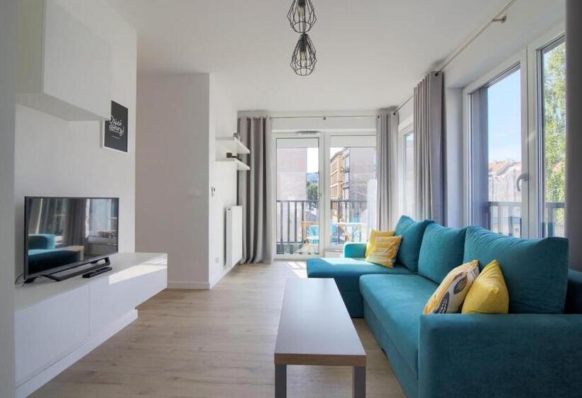 דירה בת חדר שינה 1 עם מרפסת, Apartments In   Podgórna