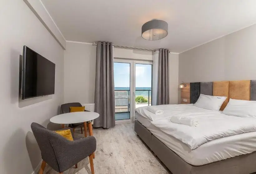 Deluxe-huone Merinäkymä Parveke, Al Mare   Apartamenty I Pokoje