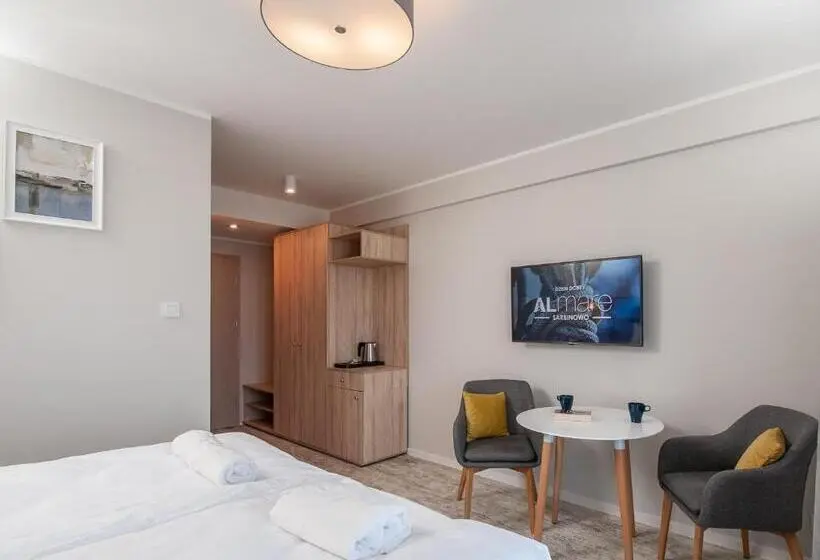 Deluxe-huone Merinäkymä Parveke, Al Mare   Apartamenty I Pokoje