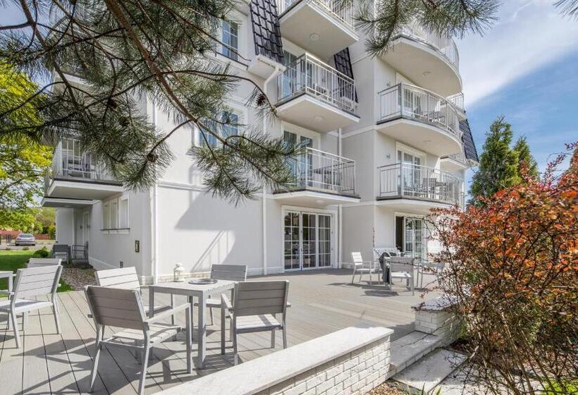 شقة غرفتين نوم مزودة بشُرفة, Villa Astra Baltica