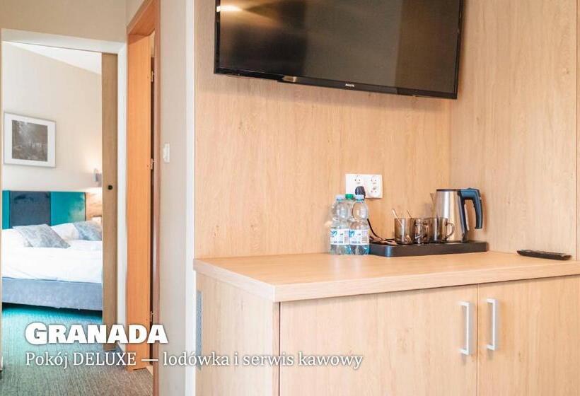 חדר דלוקס עם מרפסת, Granada Pensjonat & Spa