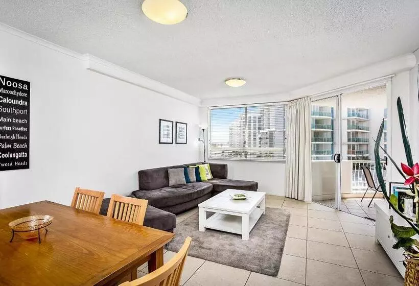 آپارتمان 2 خوابه با چشم‌انداز دریا, Kirra Beach Apartments