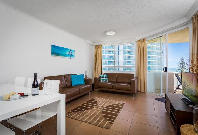 침실 2개 바다 전망 아파트, Kirra Beach Apartments