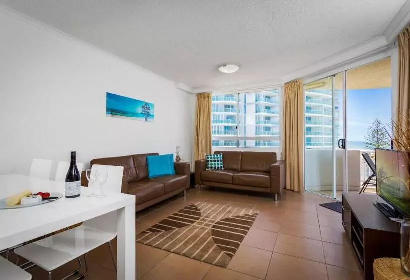 آپارتمان 2 خوابه با چشم‌انداز دریا, Kirra Beach Apartments