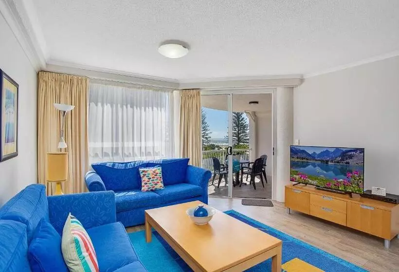 آپارتمان 2 خوابه با چشم‌انداز دریا, Kirra Beach Apartments