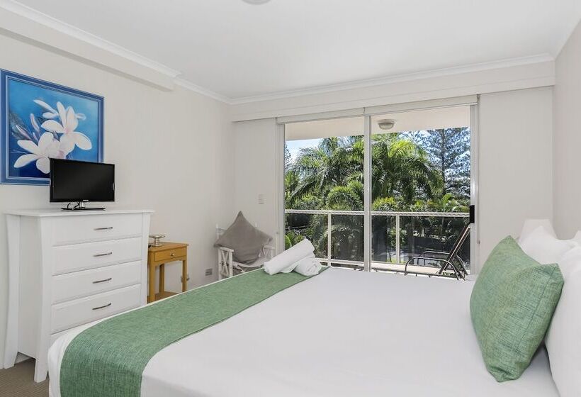 شقة غرفة واحدة مطلة على الحديقة, Oscar On Main Beach Resort