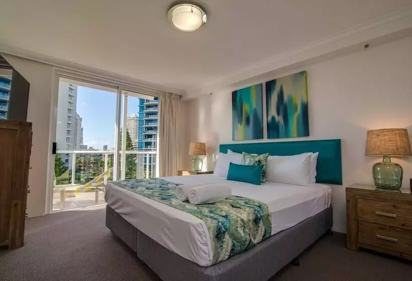 آپارتمان 1 خوابه با چشم‌انداز باغ, Oscar On Main Beach Resort