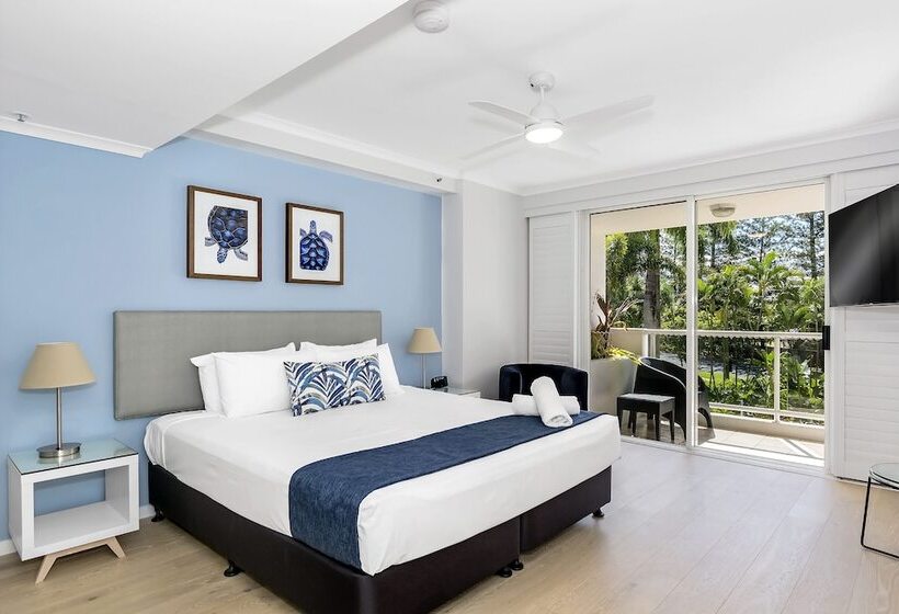 شقة غرفتين نوم مطلة على الحديقة, Oscar On Main Beach Resort