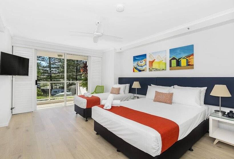 شقة غرفتين نوم مطلة على الحديقة, Oscar On Main Beach Resort