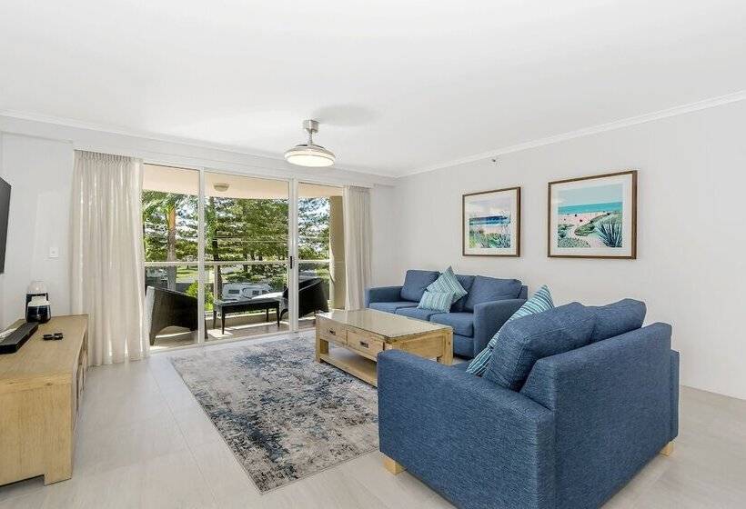 شقة غرفتين نوم مطلة على الحديقة, Oscar On Main Beach Resort