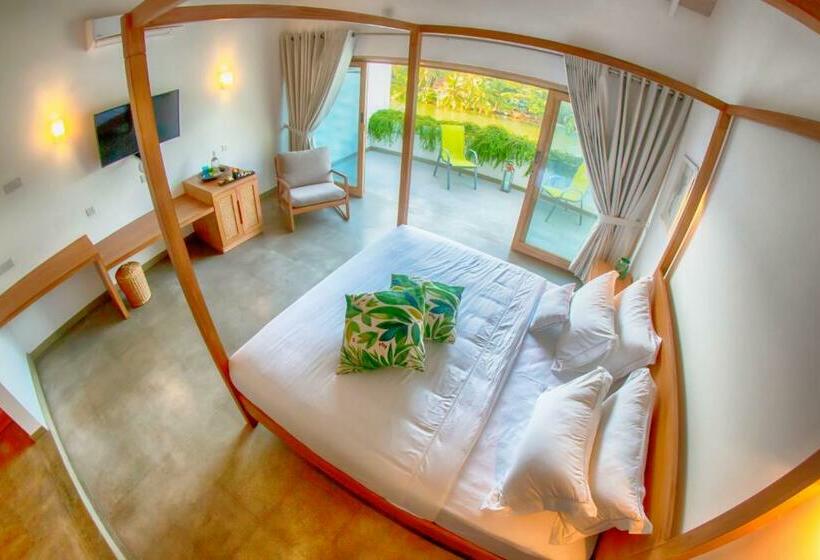 חדר דלוקס נוף לים, Aj Villa